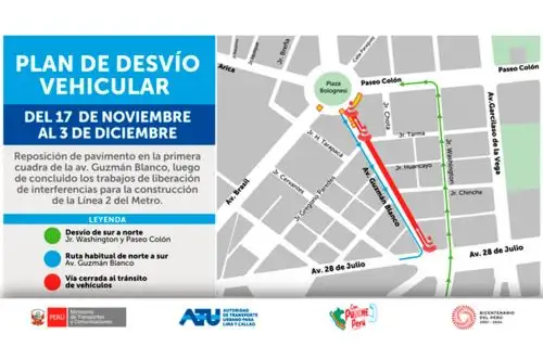 Plan de desvío deberá cumplirse hasta el 3 de diciembre.