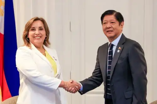Presidenta Dina Boluarte y su homólogo de Filipinas, Ferdinand Marcos Jr. Foto: ANDINA/Prensa Presidencia.