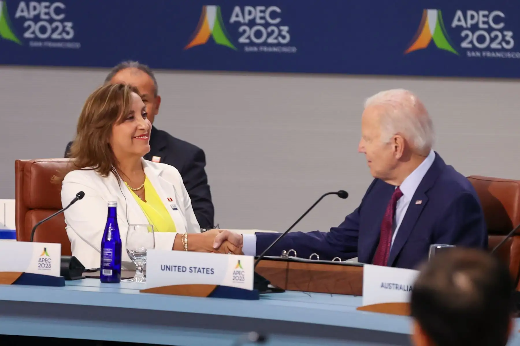 Presidenta de la República, Dina Boluarte, participó del retiro de Líderes Económicos de APEC 2023, y también de la transferencia de la presidencia de APEC de Estados Unidos a Perú. Foto: ANDINA/Presidencia
