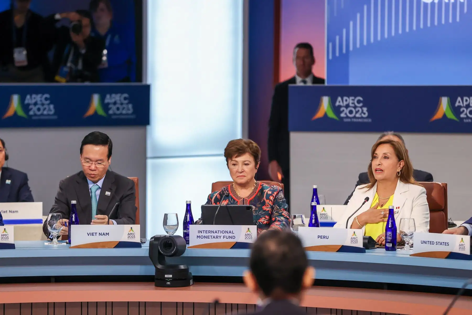 Presidenta de la República, Dina Boluarte, participó del retiro de Líderes Económicos de APEC 2023, y también de la transferencia de la presidencia de APEC de Estados Unidos a Perú. Foto: ANDINA/Presidencia