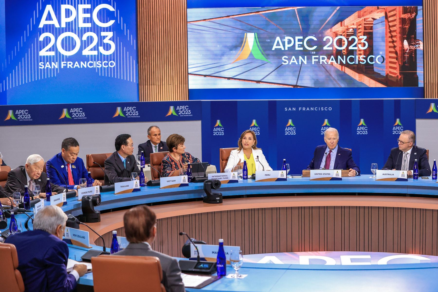Reunión de líderes del foro APEC en la ciudad de San Francisco. Foto: ANDINA/Prensa Presidencia