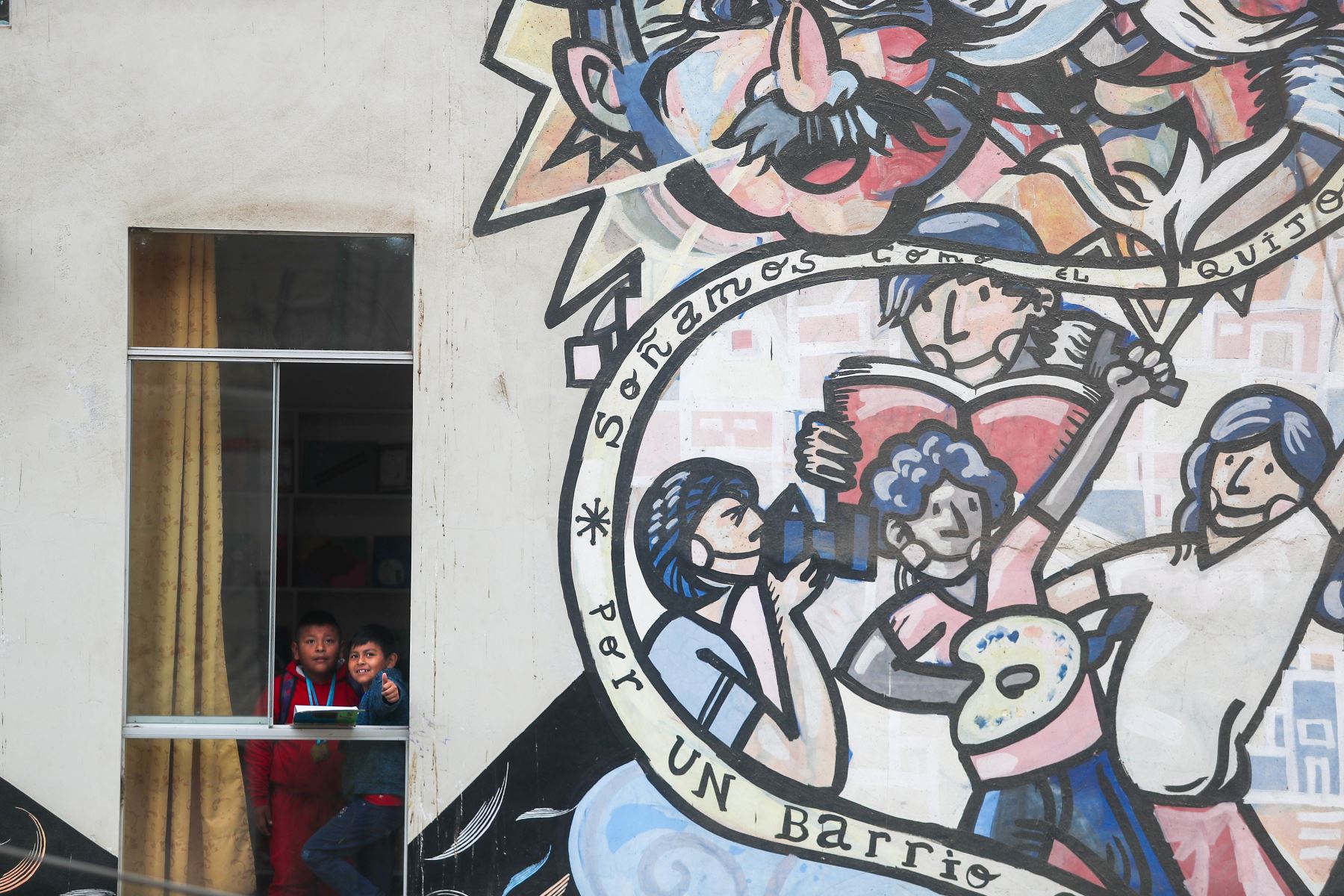 El ministerio de justicia Editora Perú y se unen en convenio para la difusión de la importancia de los derechos fundamentales de las personas, en talleres para niños del proyecto Quijote para la vida.
Foto: ANDINA/Ricardo Cuba