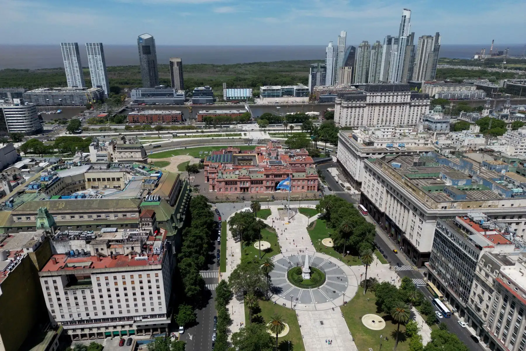 Vista aérea de la ciudad de Buenos Aires, capital de Argentina. Foto: AFP