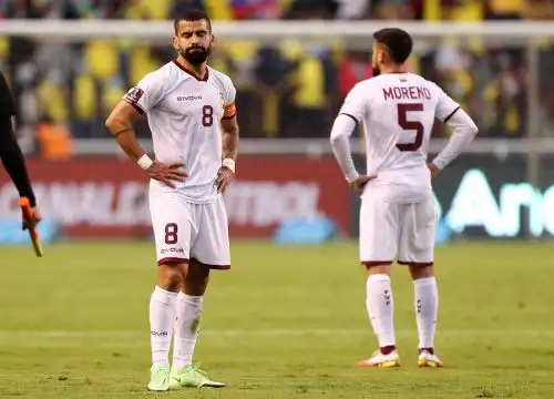 Tomás Rincón se lesión a último momento y no podrá jugar ante Perú