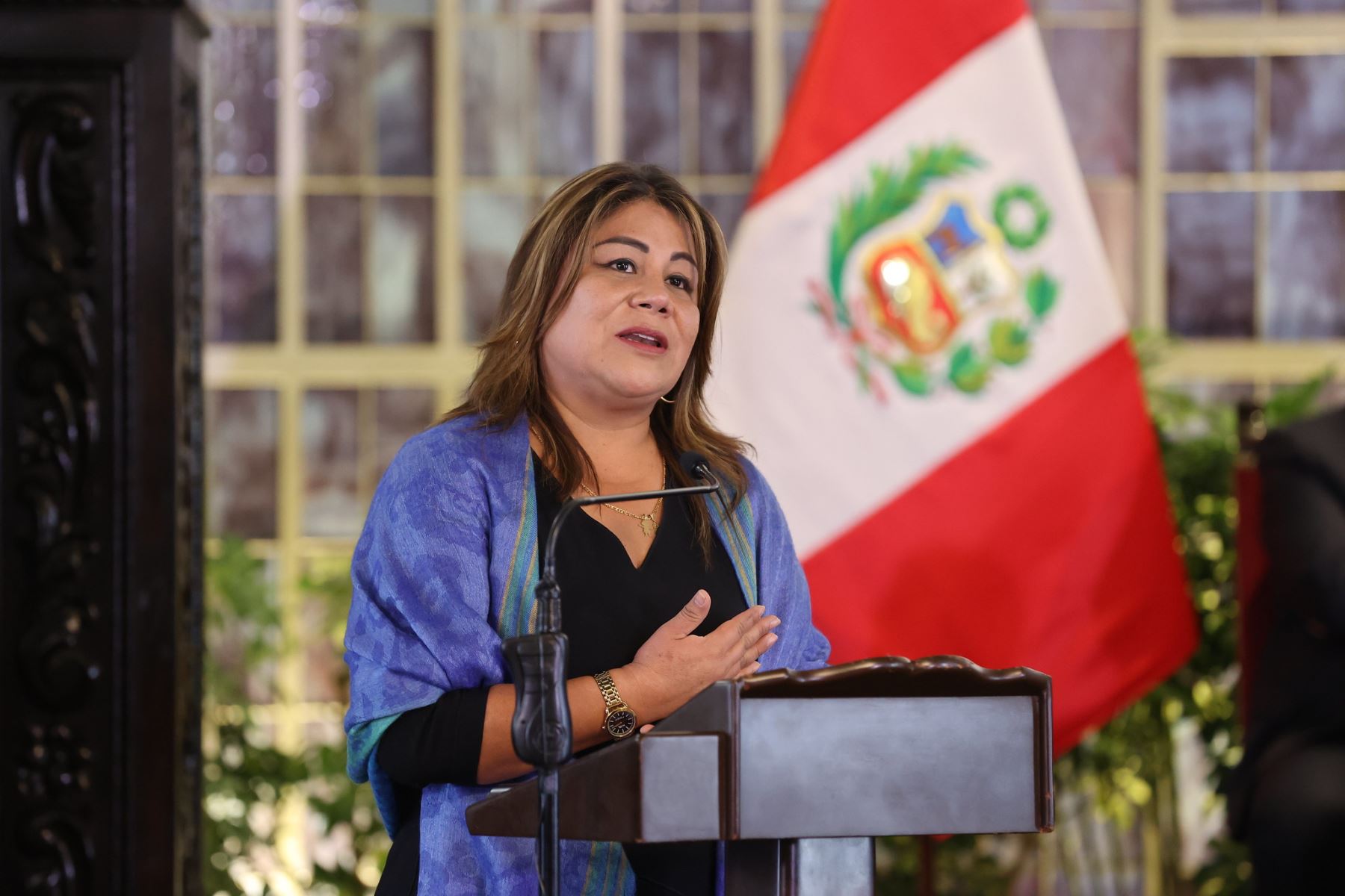 Ministra de Desarrollo Agrario y Riego, Jennifer Contreras. ANDINA/Difusión