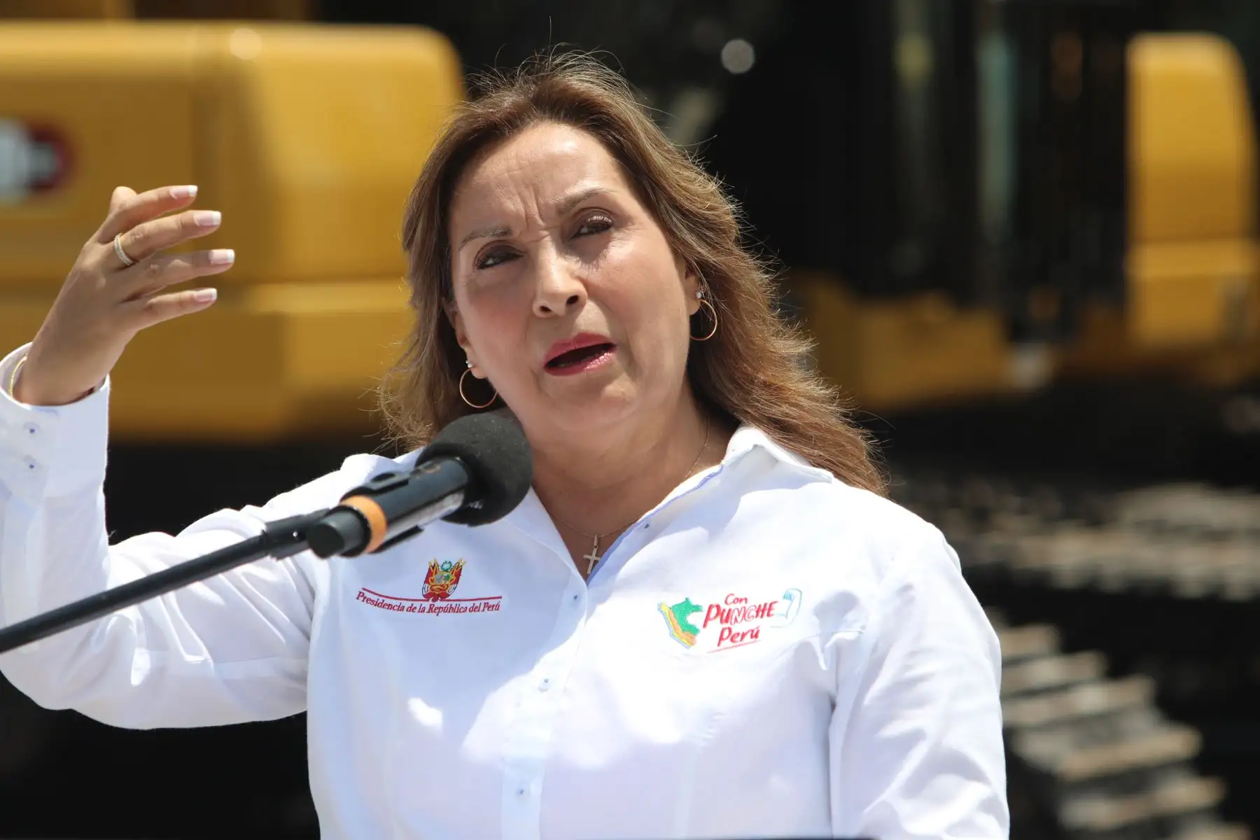 President Dina Boluarte. Photo::ANDINA/Hector Vinces.