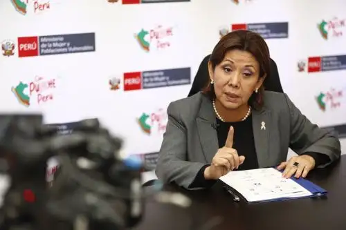 Ministra de la Mujer y Poblaciones Vulnerables, Nancy Tolentino, considera que se necesitan impulsar cambios socioculturales para acabar con la violencia sexual a niñas, niños y adolescentes. ANDINA/Daniel Bracamonte