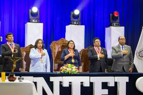 Manuel Castillo Venegas reiteró el compromiso de la SUNEDU de ser un aliado de las universidades públicas y privadas, ofreciendo soluciones y acompañamiento permanente para superar los desafíos que enfrentan en estos tiempos difíciles. ANDINA/Difusión