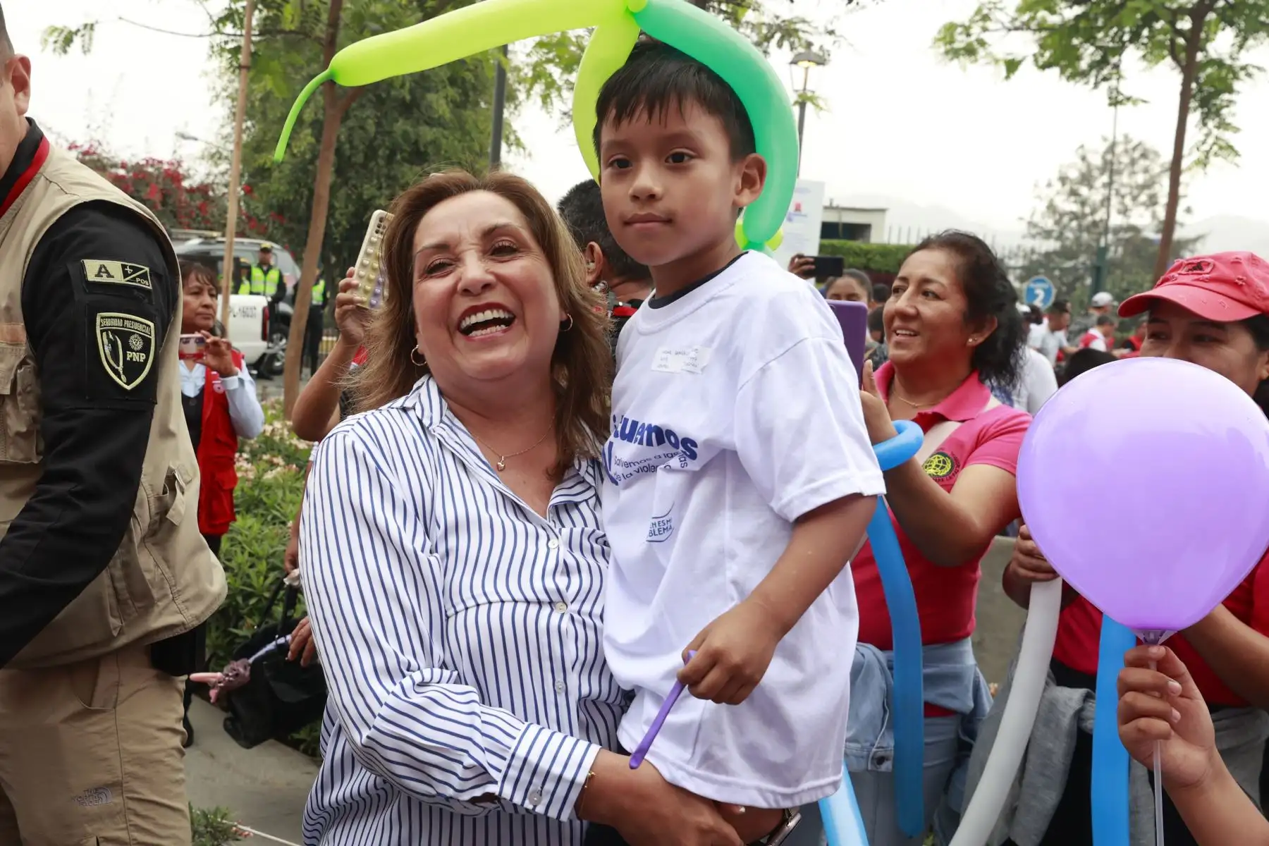 En el marco del Día Internacional de la Eliminación de la Violencia contra la Mujer, la presidenta de la república, Dina Boluarte, participa en la campaña ¡Actuemos ya!, salvemos a las niñas de la violencia sexual. Foto: ANDINA/Vidal Tarqui