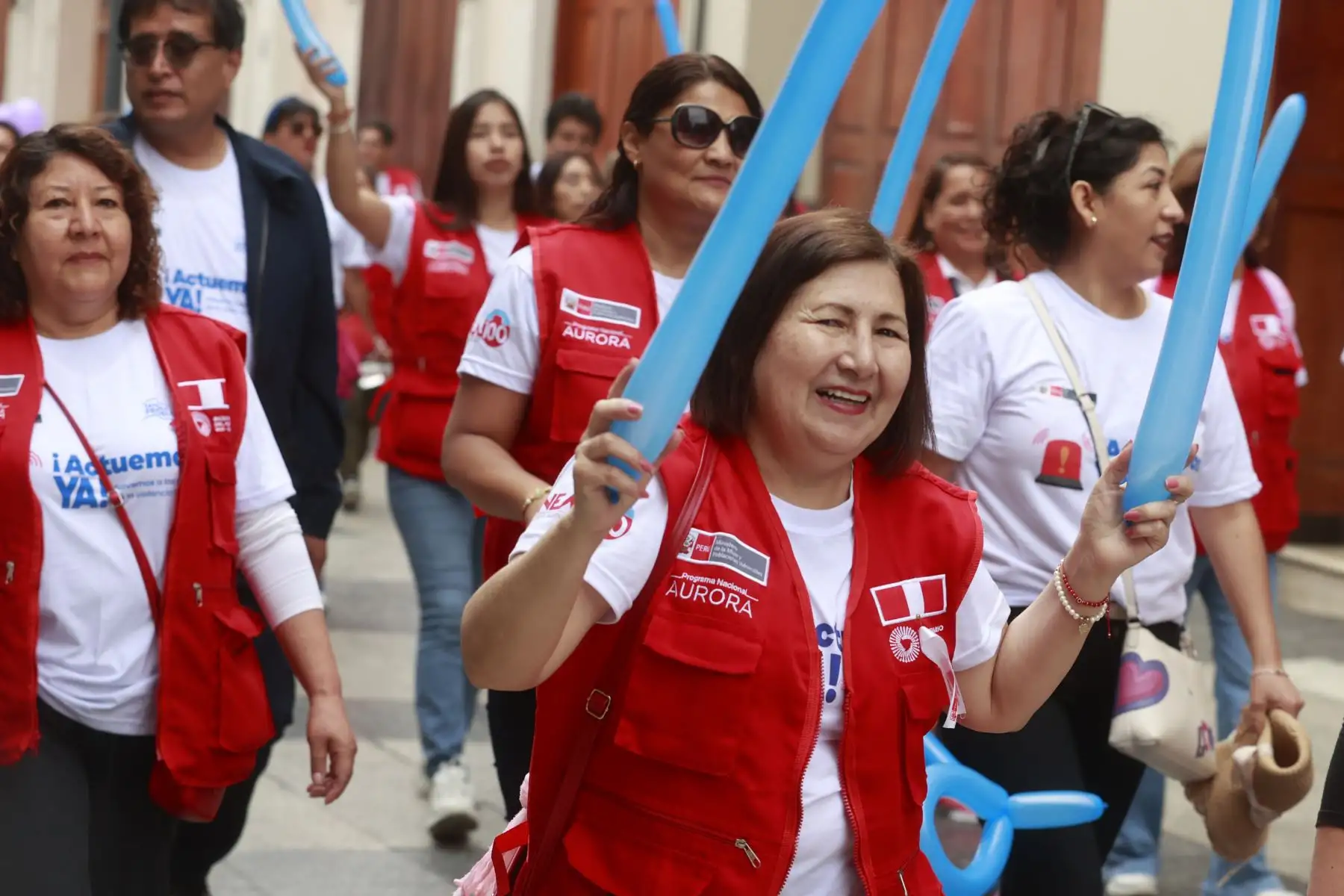 Ministerio de Mujer realiza pasacalle contra la violencia hacia niñas y adolescentes "¡Actuemos YA! Salvemos a las niñas de la violencia sexual". Foto: ANDINA/ Vidal Tarqui