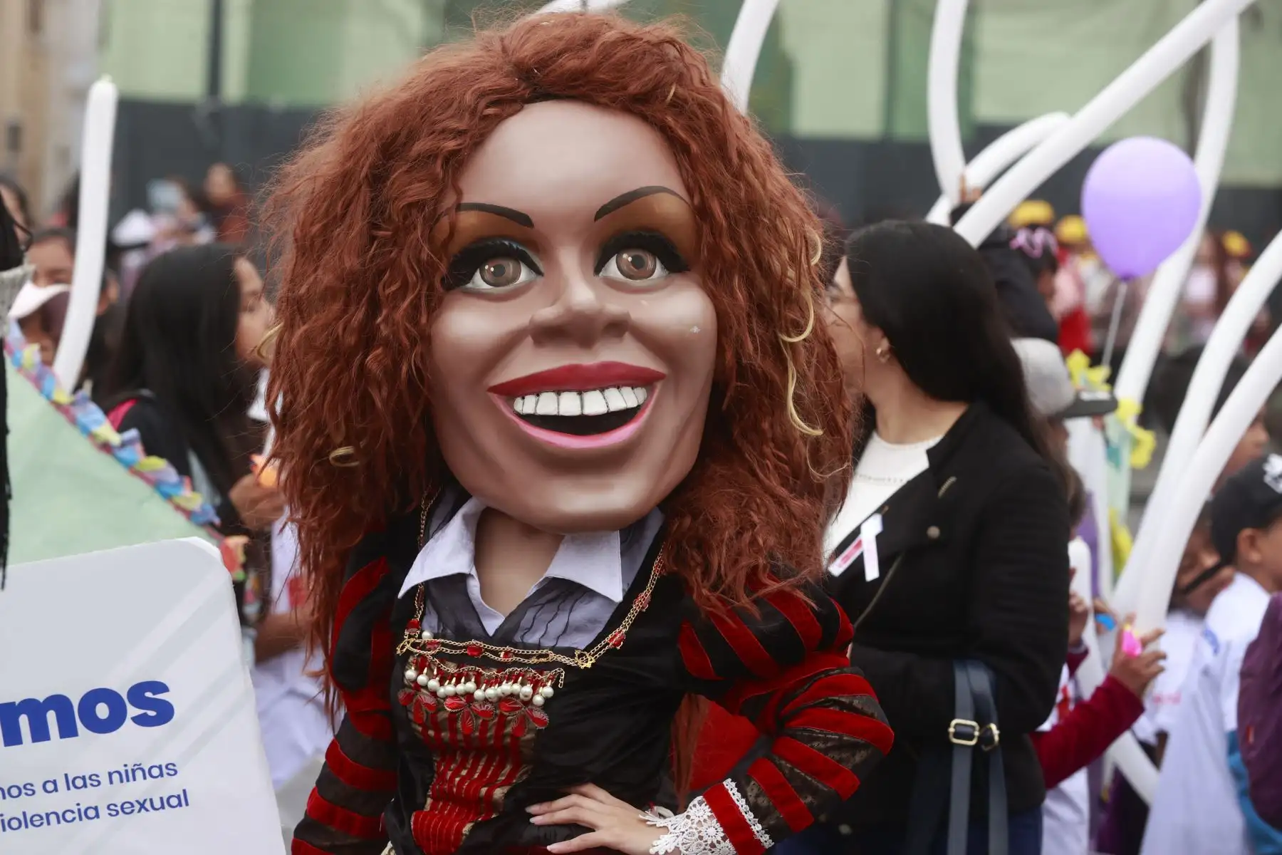 En el día Internacional de la Eliminación de la violencia contra la Mujer, Ministerio de Mujer realiza pasacalle contra la violencia hacia niñas y adolescentes "¡Actuemos YA! Salvemos a las niñas de la violencia sexual". Foto: ANDINA/ Vidal Tarqui