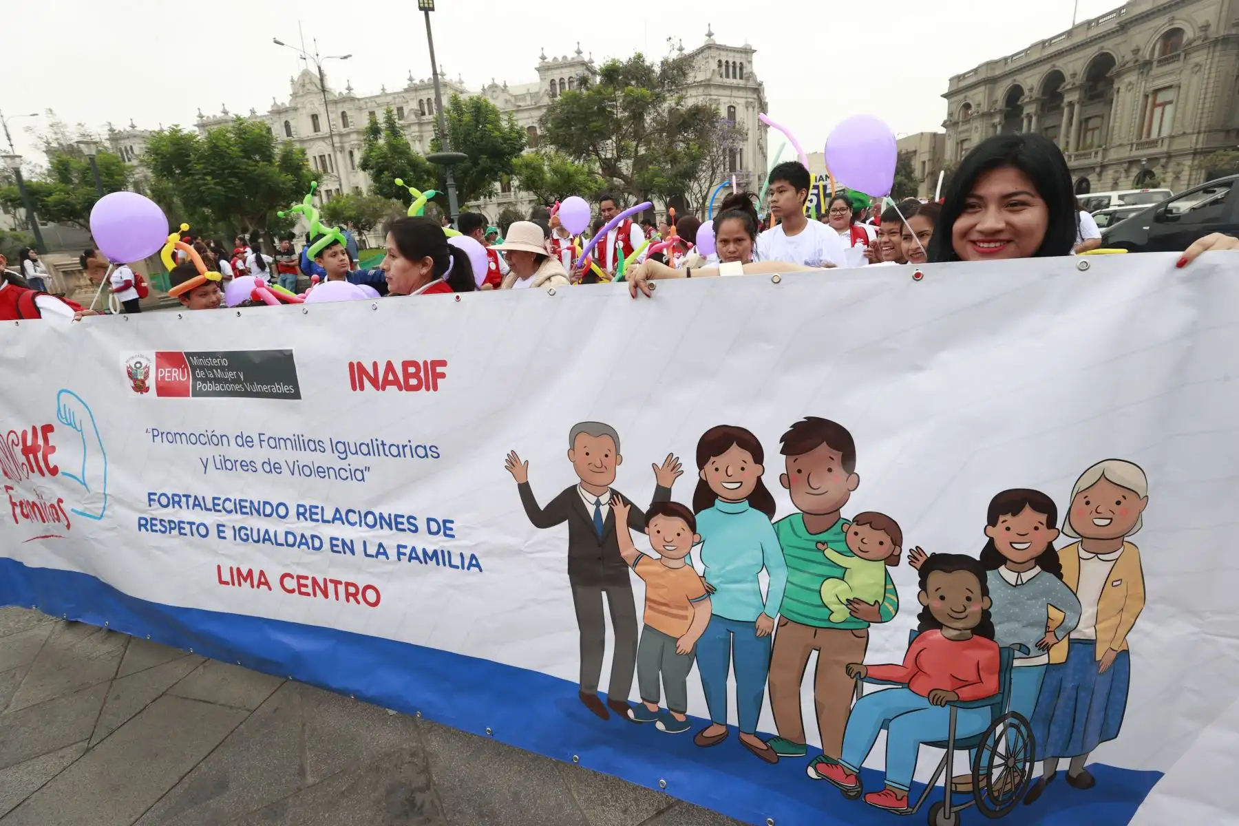 En el día Internacional de la Eliminación de la violencia contra la Mujer, Ministerio de Mujer realiza pasacalle contra la violencia hacia niñas y adolescentes "¡Actuemos YA! Salvemos a las niñas de la violencia sexual". Foto: ANDINA/ Vidal Tarqui