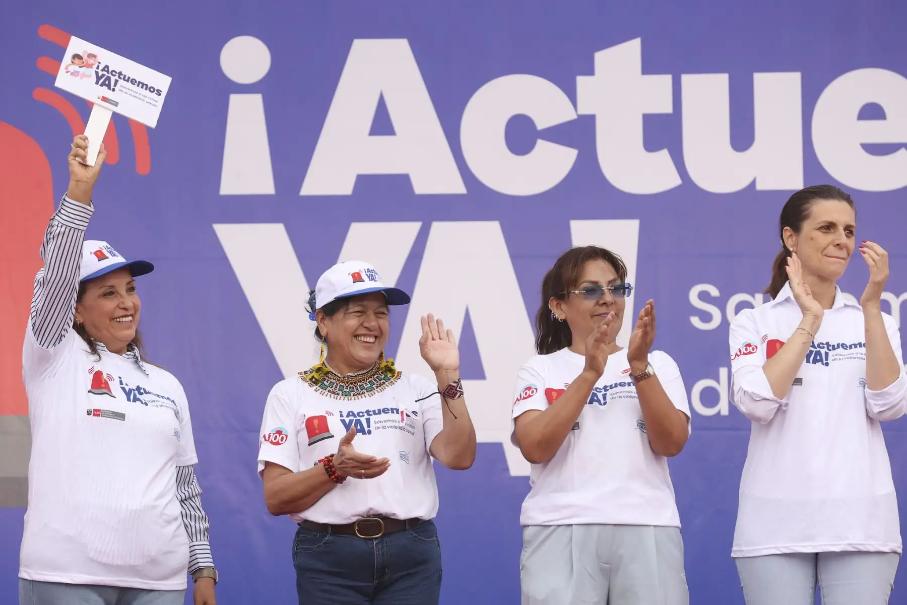 Presidenta Dina Boluarte participa en la campaña "¡Actuemos YA! Salvemos a las niñas de la violencia sexual".
Foto: ANDINA/Prensa Presidencia