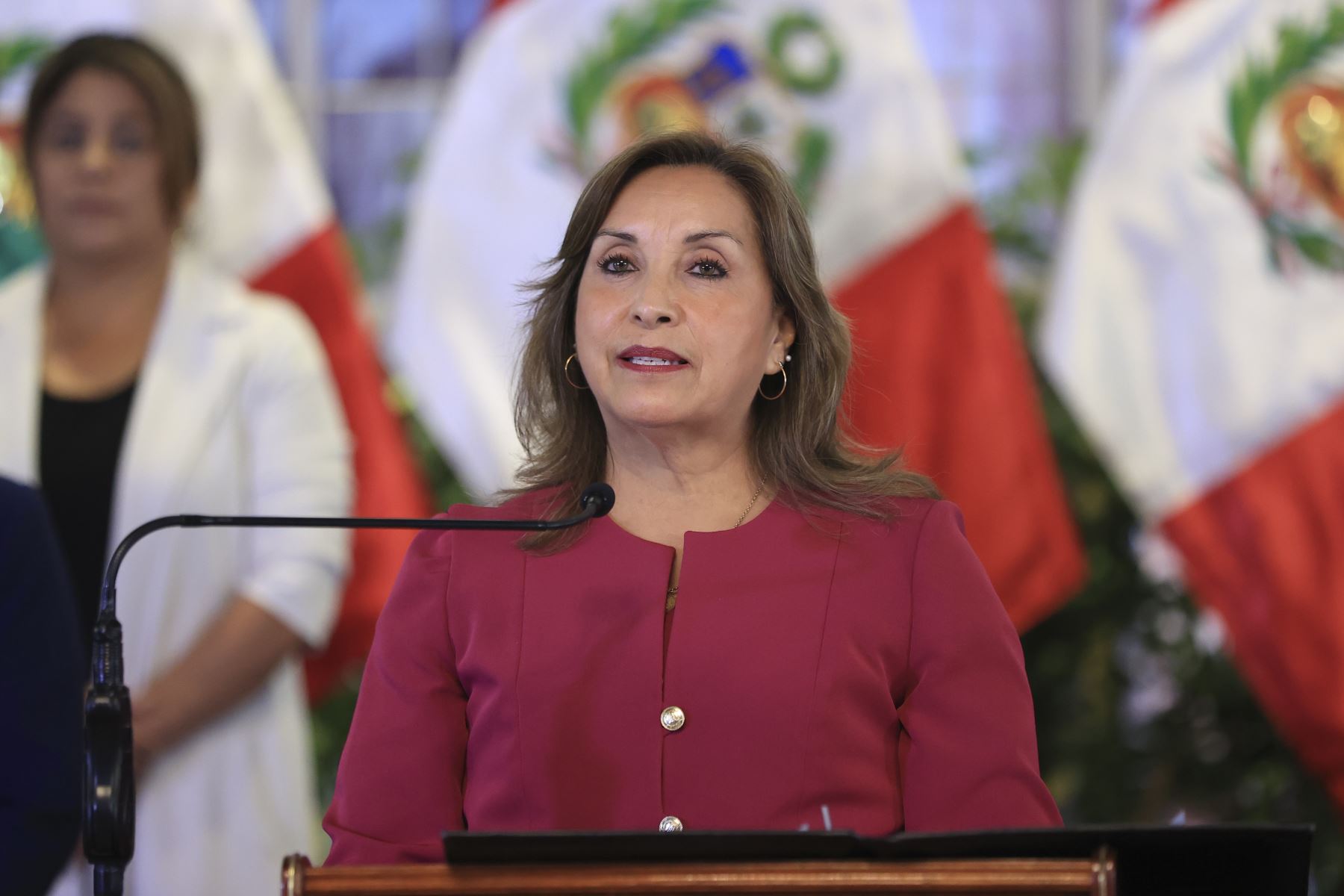 Pronunciamiento de la presidenta de la República, Dina Boluarte Zegarra. Foto: ANDINA/Prensa Presidencia