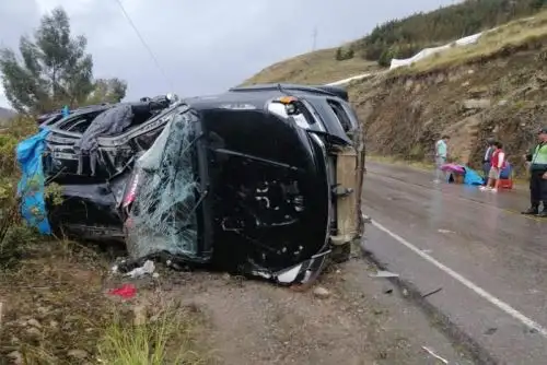 El vehículo siniestrado, de placa de rodaje BVE-710, partió de la ciudad de Ayacucho con destino a San Francisco, en el Vraem.