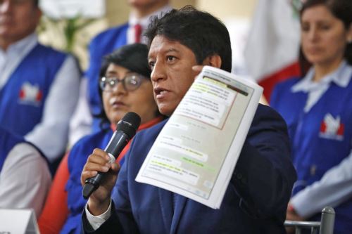 Conferencia de prensa del defensor del pueblo, Josué Gutiérrez