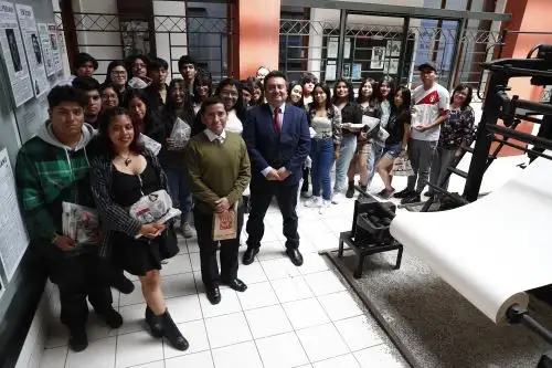 Iniciativa de la Dirección de Medios Periodísticos de Editora Perú acerca al mundo de la academia con el periodismo. Foto: ANDINA/Daniel Bracamonte