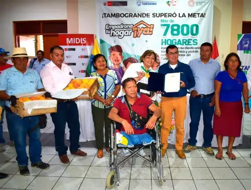 Más de 7,800 hogares vulnerables del distrito de Tambogrande, en Piura, fueron empadronados por el Midis y ahora podrán recibir apoyo de diversos programas sociales del Estado. Foto: ANDINA/difusión.