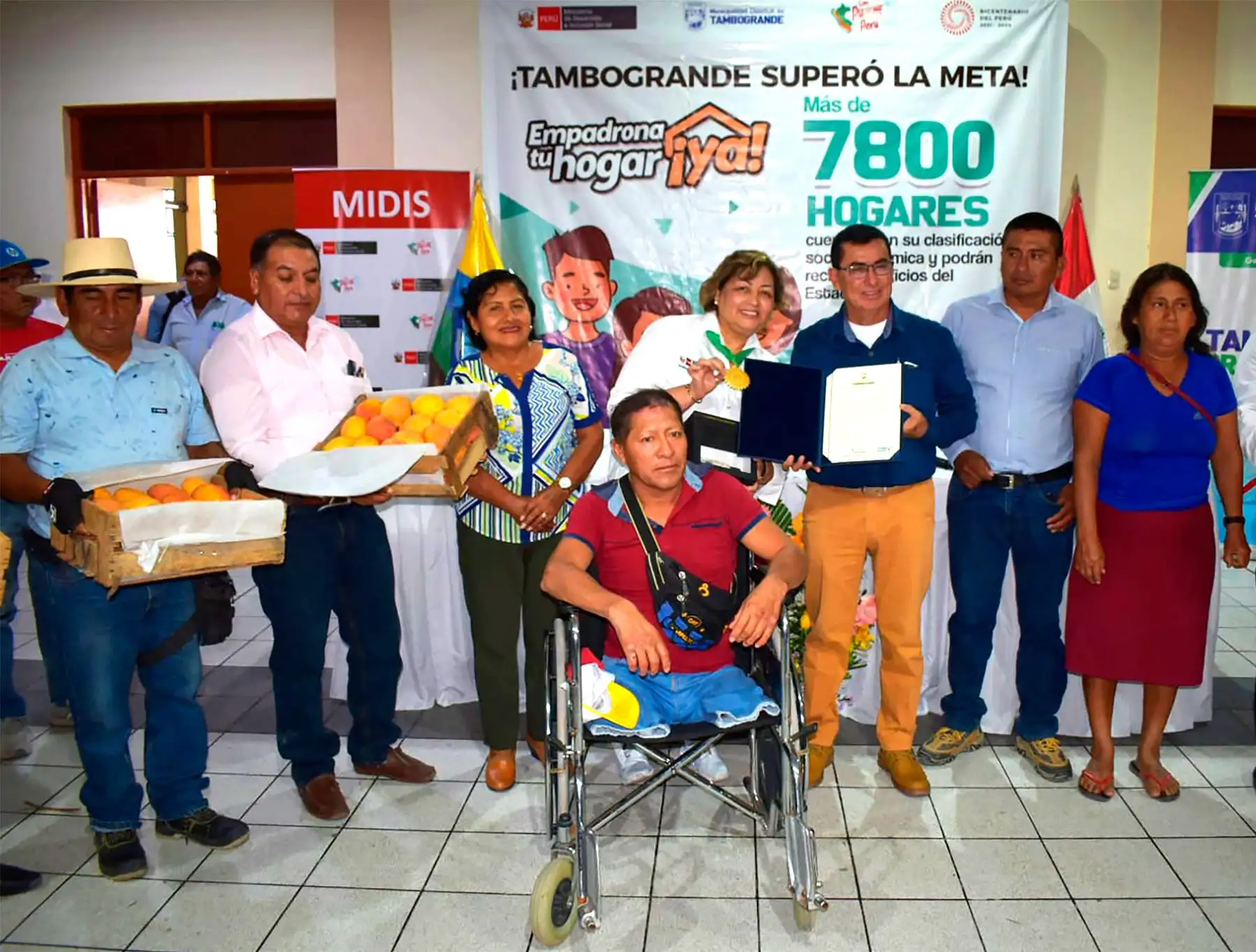 Más de 7,800 hogares vulnerables del distrito de Tambogrande, en Piura, fueron empadronados por el Midis y ahora podrán recibir apoyo de diversos programas sociales del Estado. Foto: ANDINA/difusión.