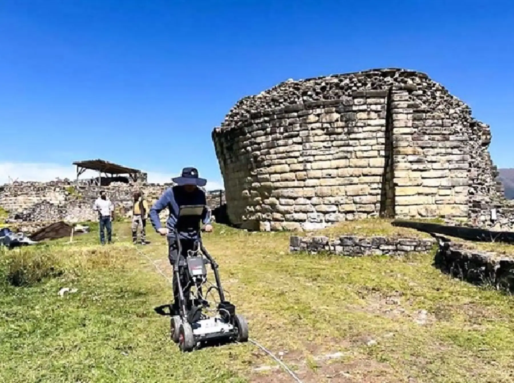 Lluvias más intensas y frecuentes, causadas por el cambio climático, provocaron el colapso del muro perimétrico de la Fortaleza de Kuélap, el impresionante monumento arqueológico ubicado en Amazonas. ANDINA/Difusión