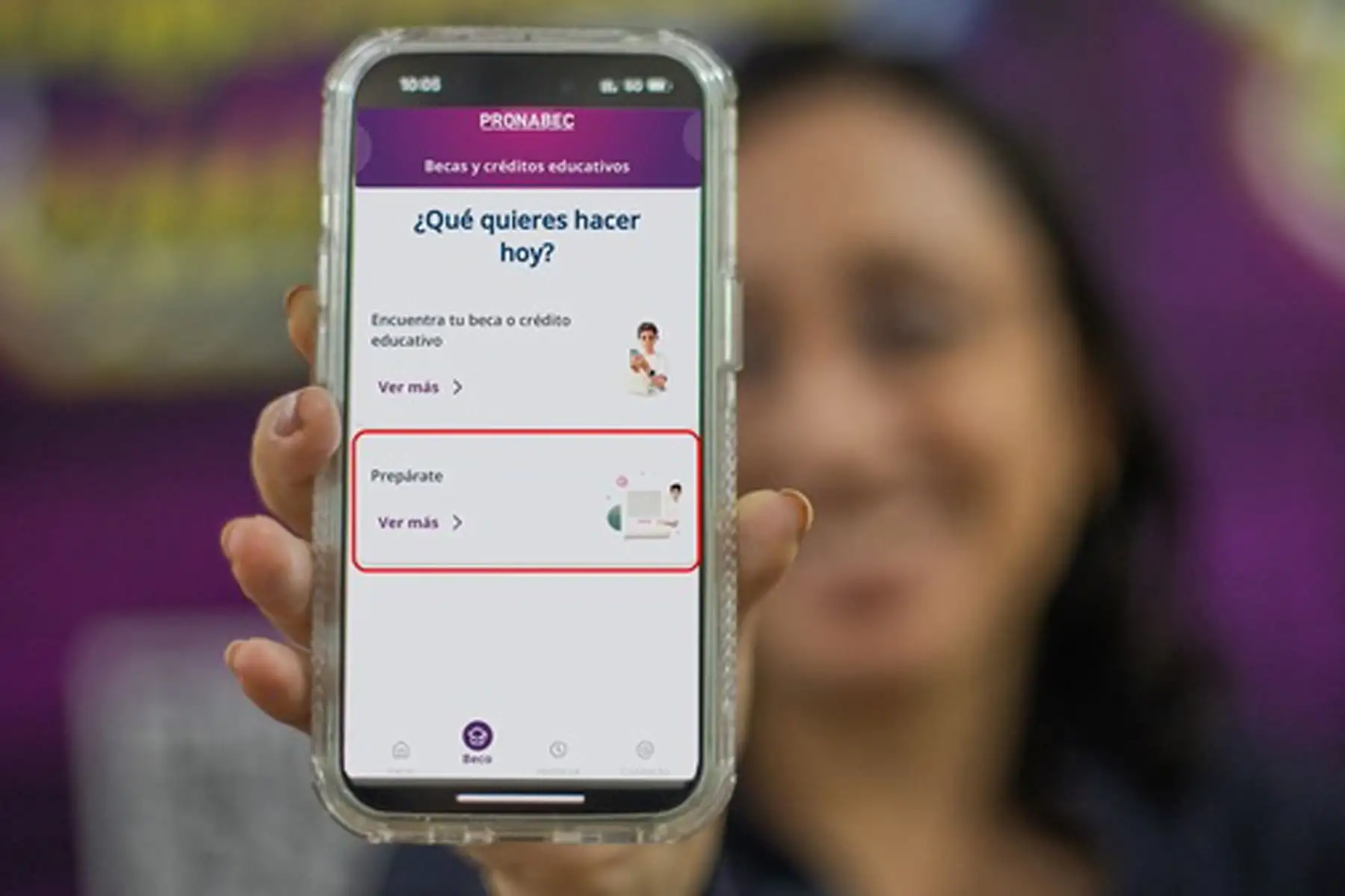 Este nuevo servicio del Pronabec es de libre descarga para celulares o tablets. Foto: ANDINA/Difusión