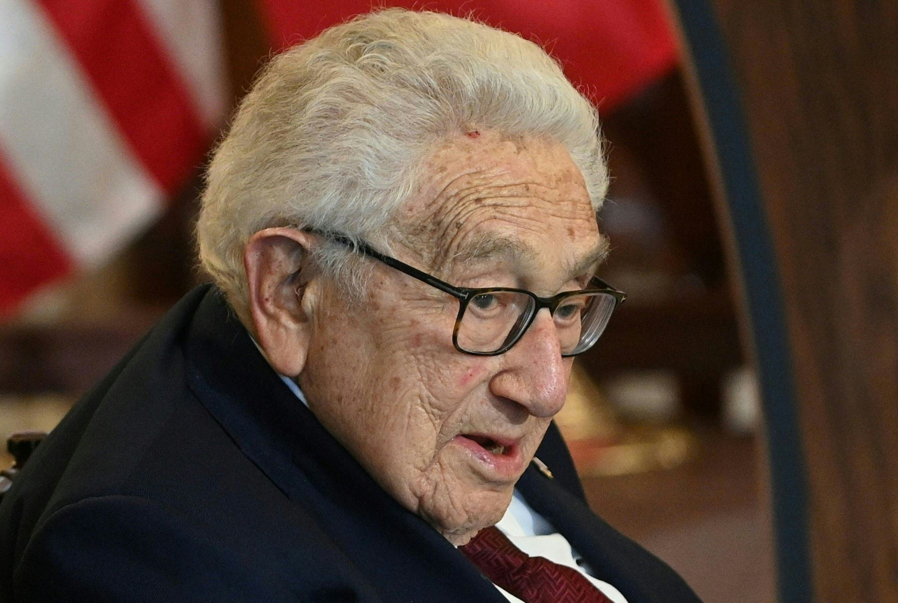 El exsecretario de Estado de Estados Unidos, Henry Kissinger, asiste a un almuerzo en el Departamento de Estado de Estados Unidos en Washington, DC, el 1 de diciembre de 2022.
Foto: AFP