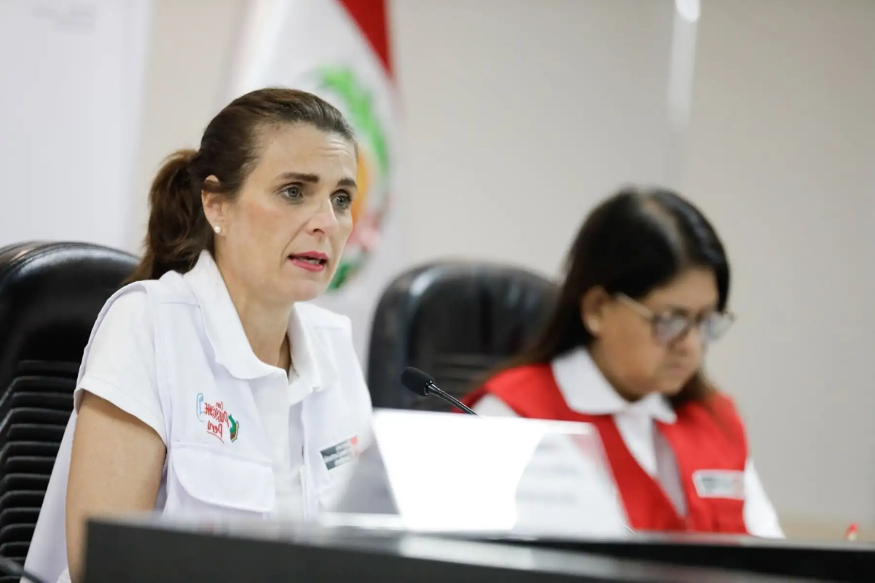 Ministra de Vivienda, Construcción y Saneamiento, Hania Pérez de Cuéllar. Foto: Cortesía.