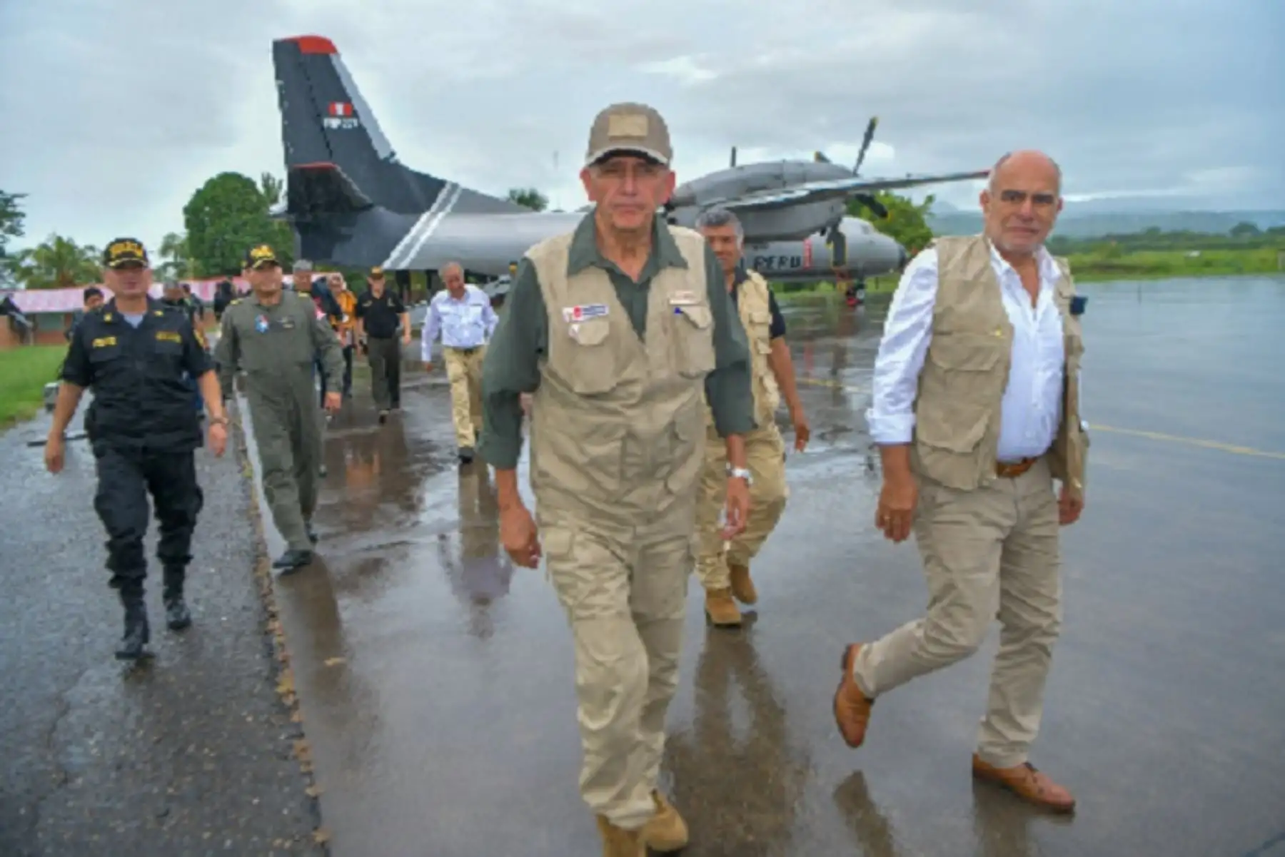 Ministro del Interior, Victor Torres, supervisa en la región San Martín las acciones policiales que se ejecutan tras el asesinarto del defensor ambiental  Quinto Inuma Alvarado.
