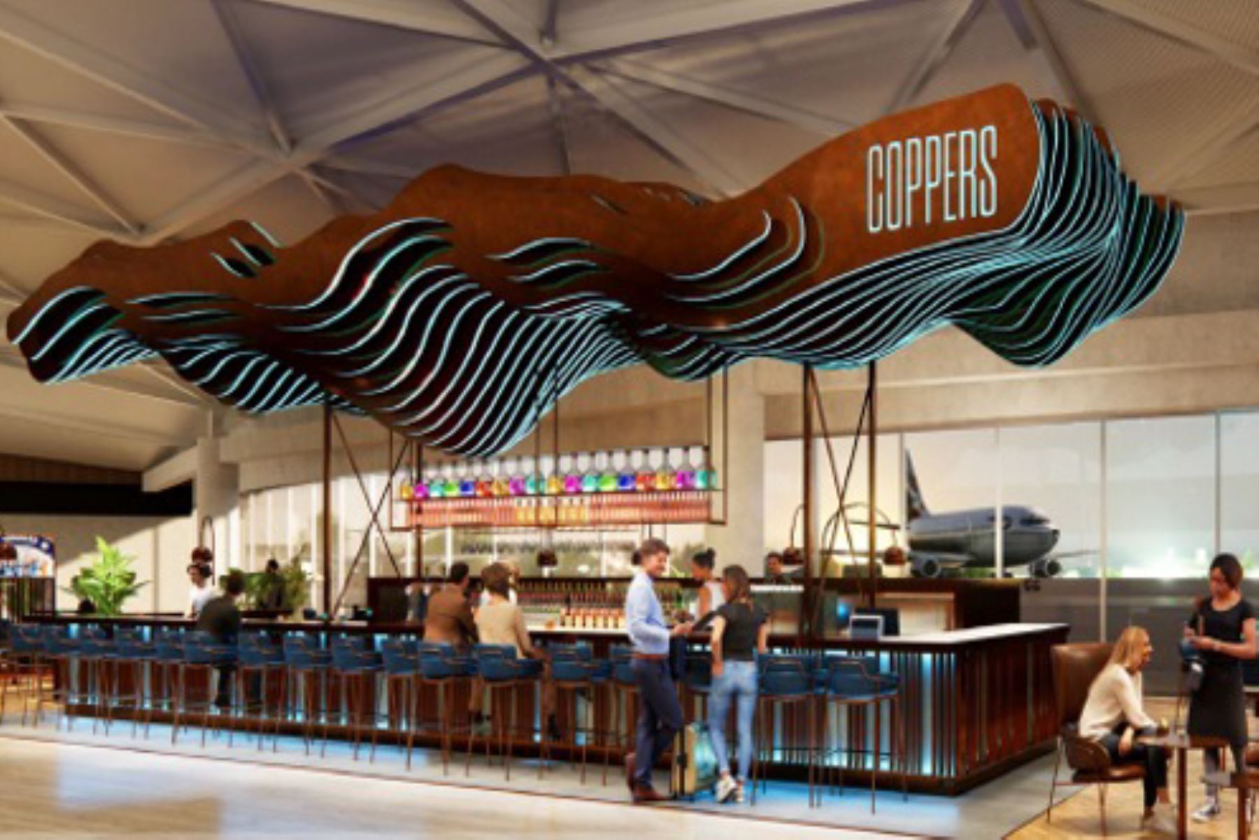 El nuevo aeropuerto se convertirá en una plataforma culinaria que revalorizará nuestra gastronomía bandera. Foto: ANDINA/ Diseño Conceptual