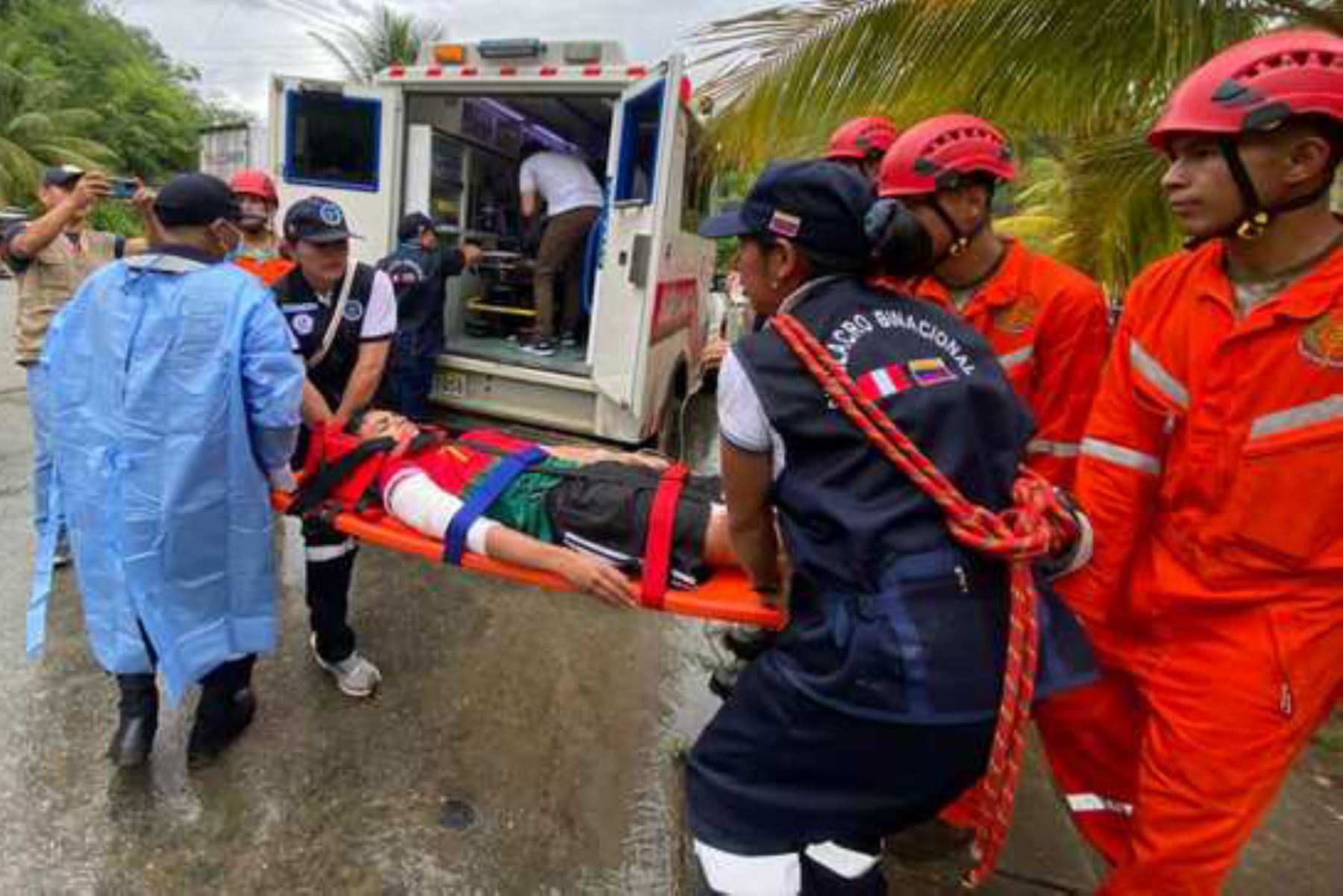 El VI Simulacro Binacional por Inundación 2023 se desarrolló en el caserío La Balsa, en la frontera entre Perú y Ecuador. Foto: ANDINA/Minsa