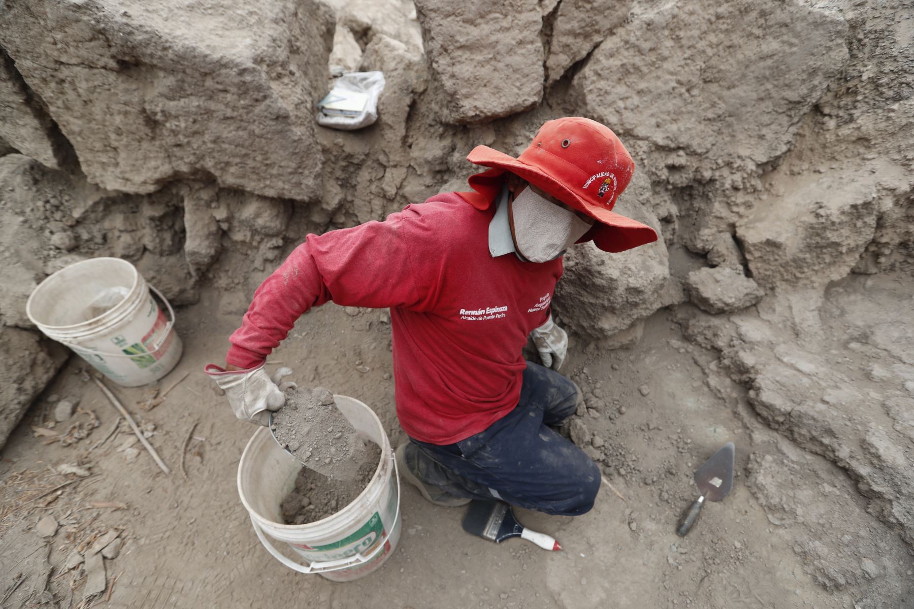Los trabajos de excavación, estudios y conservación en el sitio arqueológico Tambo Inga están a cargo de la Municipalidad de Puente Piedra, con una inversión 4 millones 200 mil soles hasta la fecha. Foto: ANDINA/Daniel Bracamonte