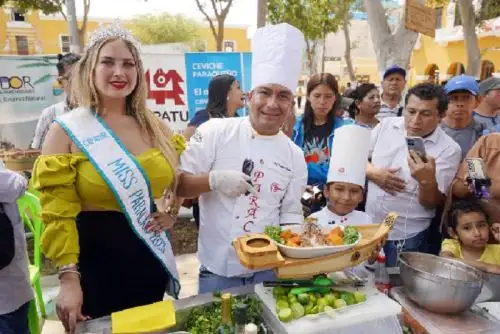 Los asistentes degustaron el ceviche paraqueño a base de pejerrey, ingredientes clásicos y lleva quinua crocante.