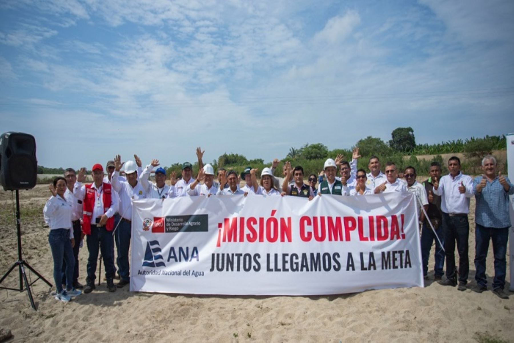 Las tareas ejecutadas en Tumbes permitirán la protección de manera directa de cultivos de 14,000 pobladores y 2,700 hectáreas bajo riego.