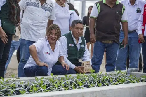 Titular del Midagri, Jennifer Contreras, cumplió diversas actividades en Tumbes. ANDINA/Difusión