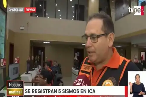 Indeci sigue monitoreando si hay daños por los sismos ocurridos en Pisco, región Ica. Ya suman 6 en lo que val del día.