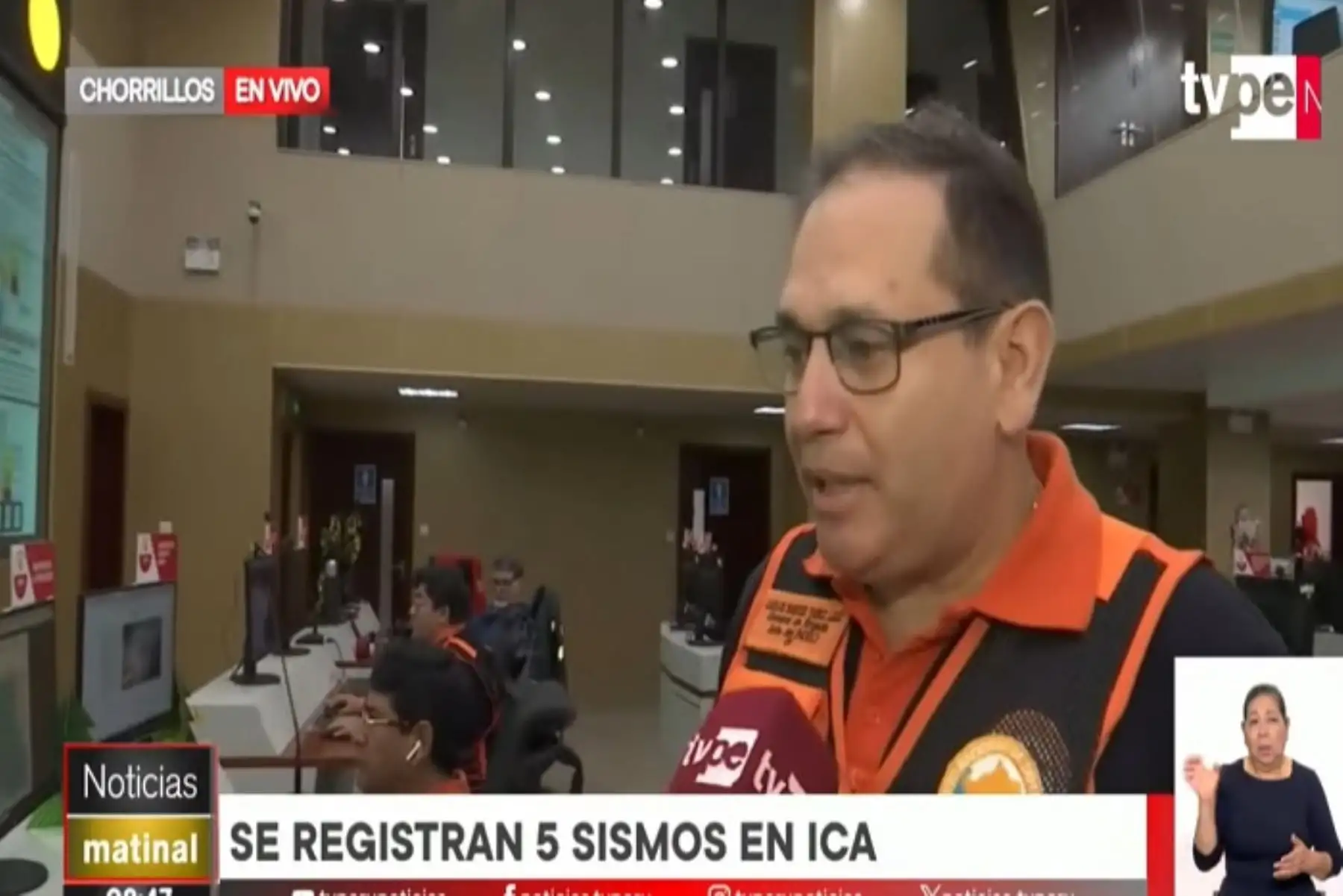 Indeci sigue monitoreando si hay daños por los sismos ocurridos en Pisco, región Ica. Ya suman 6 en lo que val del día.