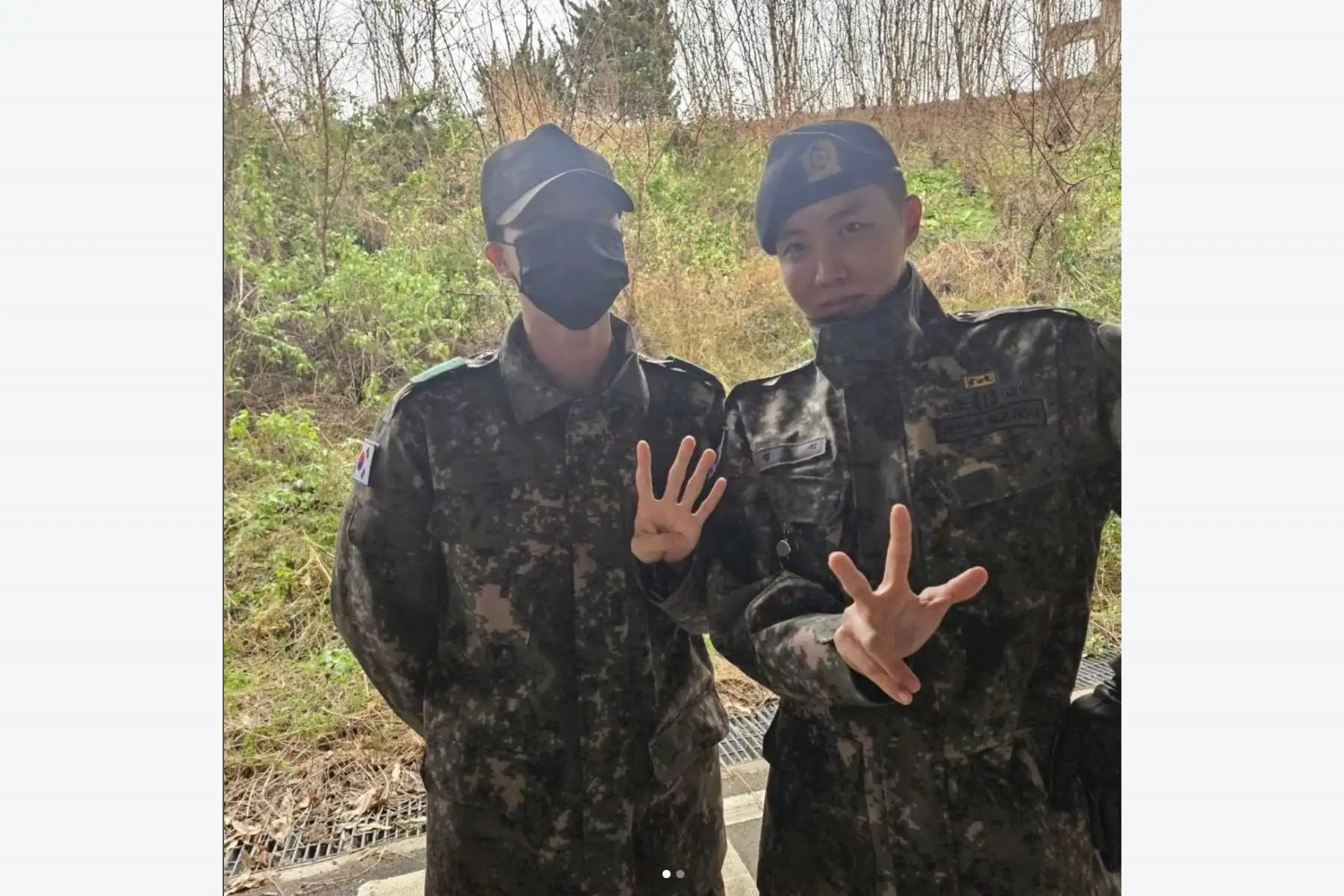 RM y V, dos integrantes del popular grupo surcoreano BTS, empiezan a cumplir hoy con el servicio militar, algo que harán mañana martes los dos miembros restantes de la formación, Jimin y Jungkook. Así, desde mañana la banda al completo estará cumpliendo de manera simultánea con esta prestación obligatoria en el país asiático. Se espera que el grupo vuelva como septeto en el 2025.
Foto: Internet