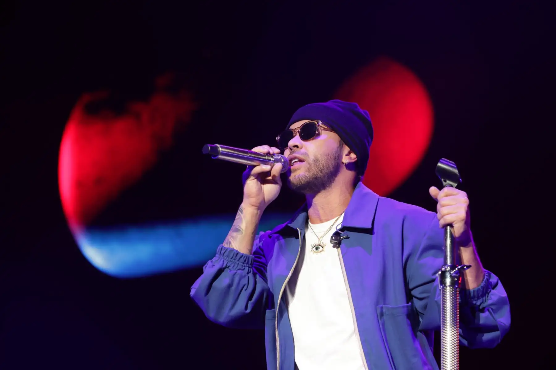 El rey de la bachata, Prince Royce, se presentó en el Estadio Nacional de Lima como parte de la gira de conciertos  "Viviendo Tour"  junto a Marc Anthony Foto: ANDINA/Andrés Valle