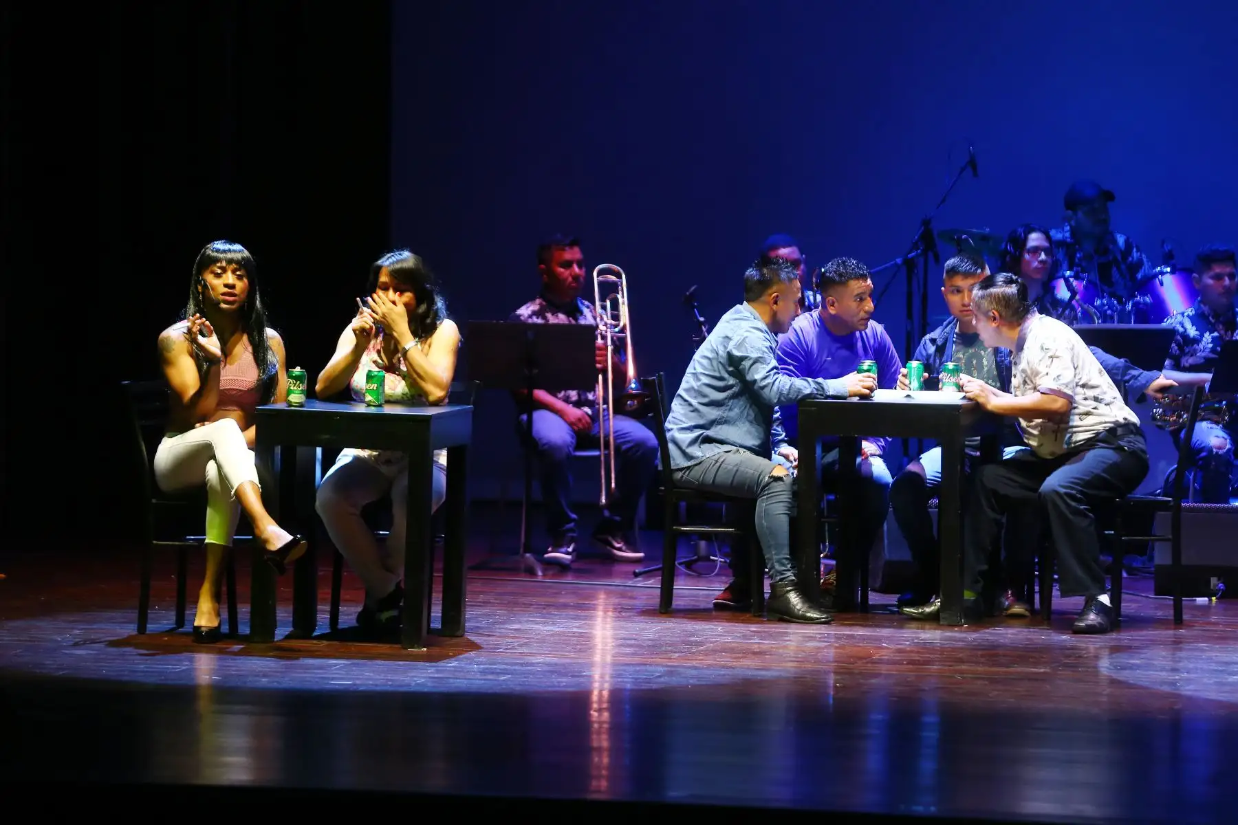 El INPE presenta la obra artística “ Lurigancho : el musical ” , una obra teatral que muestra de una manera visceral la evolución del penal a lo largo de los años y narra la vida personajes que coexisten en el ecosistema penitenciario y que hoy se muestra al mundo.
Foto: ANDINA/ Eddy Ramos