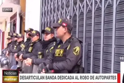 Golpe a la delincuencia: desbaratan organización criminal "Los magos del Cusco"