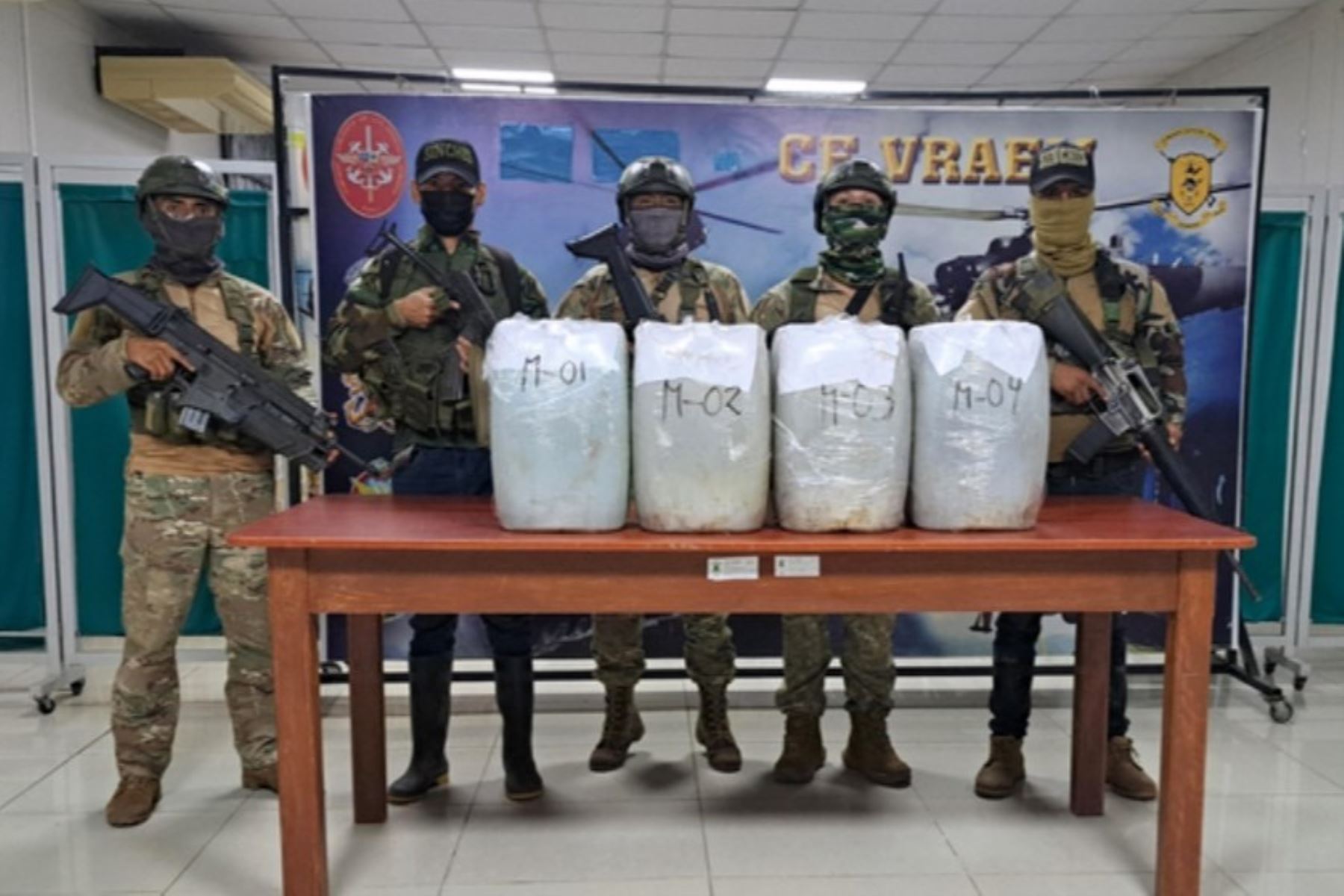La Dirección Antidrogas de la PNP dio importantes golpes contra el narcotráfico en Amazonas y Ayacucho. Foto: MININTER/Difusión.