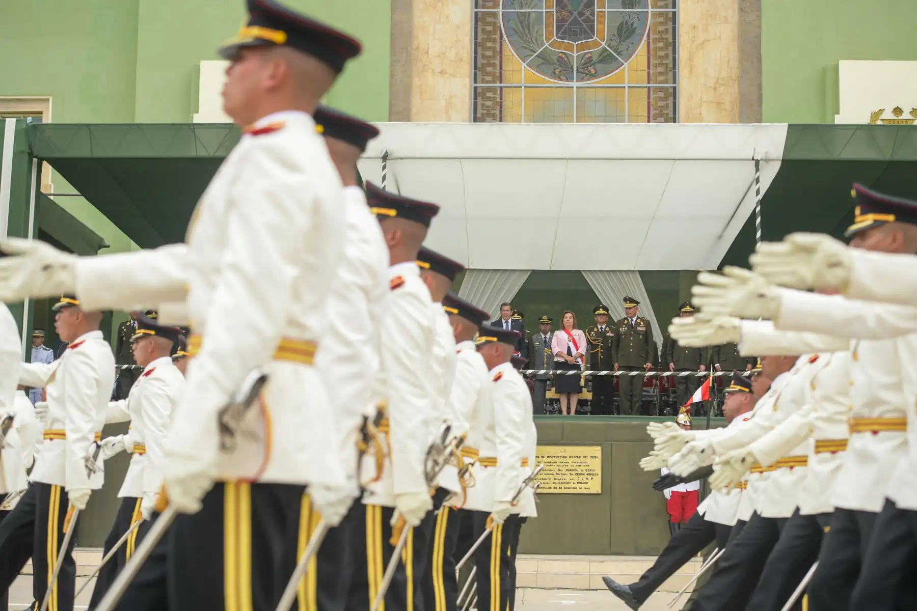 Presidenta de la república, Dina Boluarte, participó en la ceremonia de graduación de alféreces y subtenientes de la Escuela Militar de Chorrillos. Foto: ANDINA/Prensa Presidencia