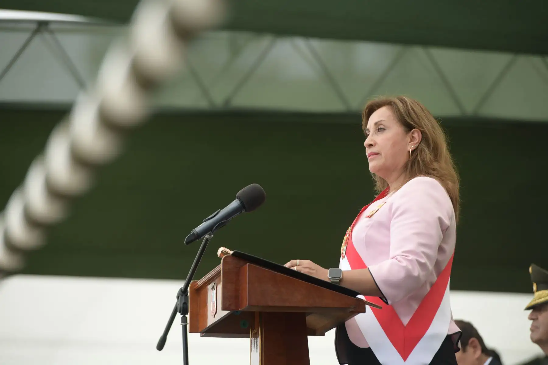 Presidenta de la república, Dina Boluarte, participó en la ceremonia de graduación de alféreces y subtenientes de la Escuela Militar de Chorrillos. Foto: ANDINA/Prensa Presidencia