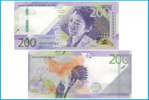 Nuevo billete de 200 soles. Fuente: BCR.