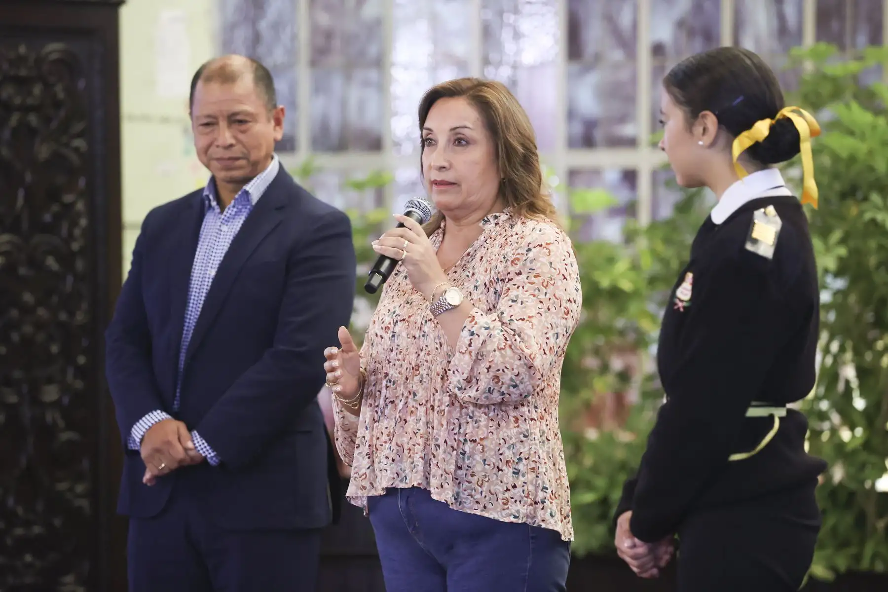 Presidenta Dina Boluarte participa en el lanzamiento de la plataforma digital "MiCarrera".
Foto: ANDINA/Prensa Presidencia