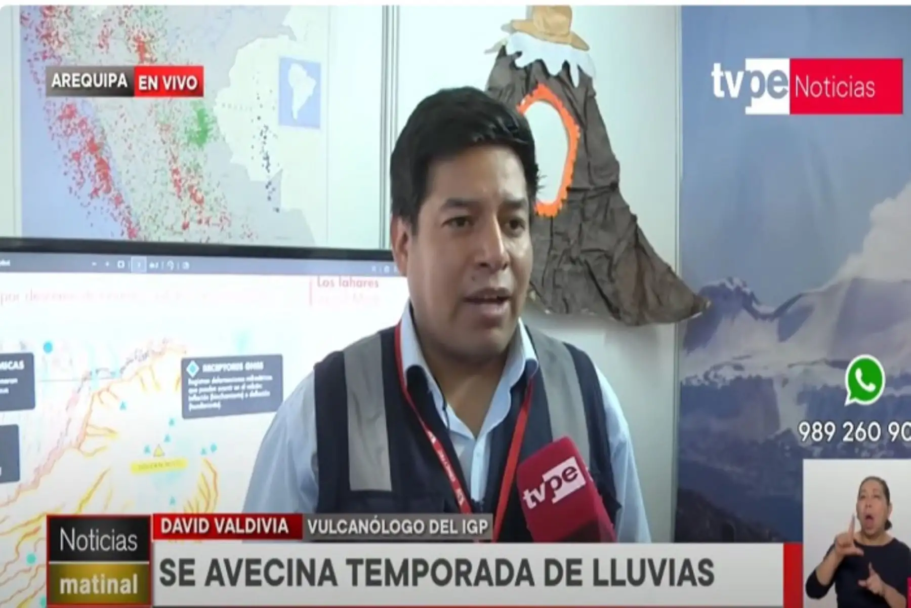 Arequipa: instalarán sistema de alerta ante presencia de lajares del volcán Misti