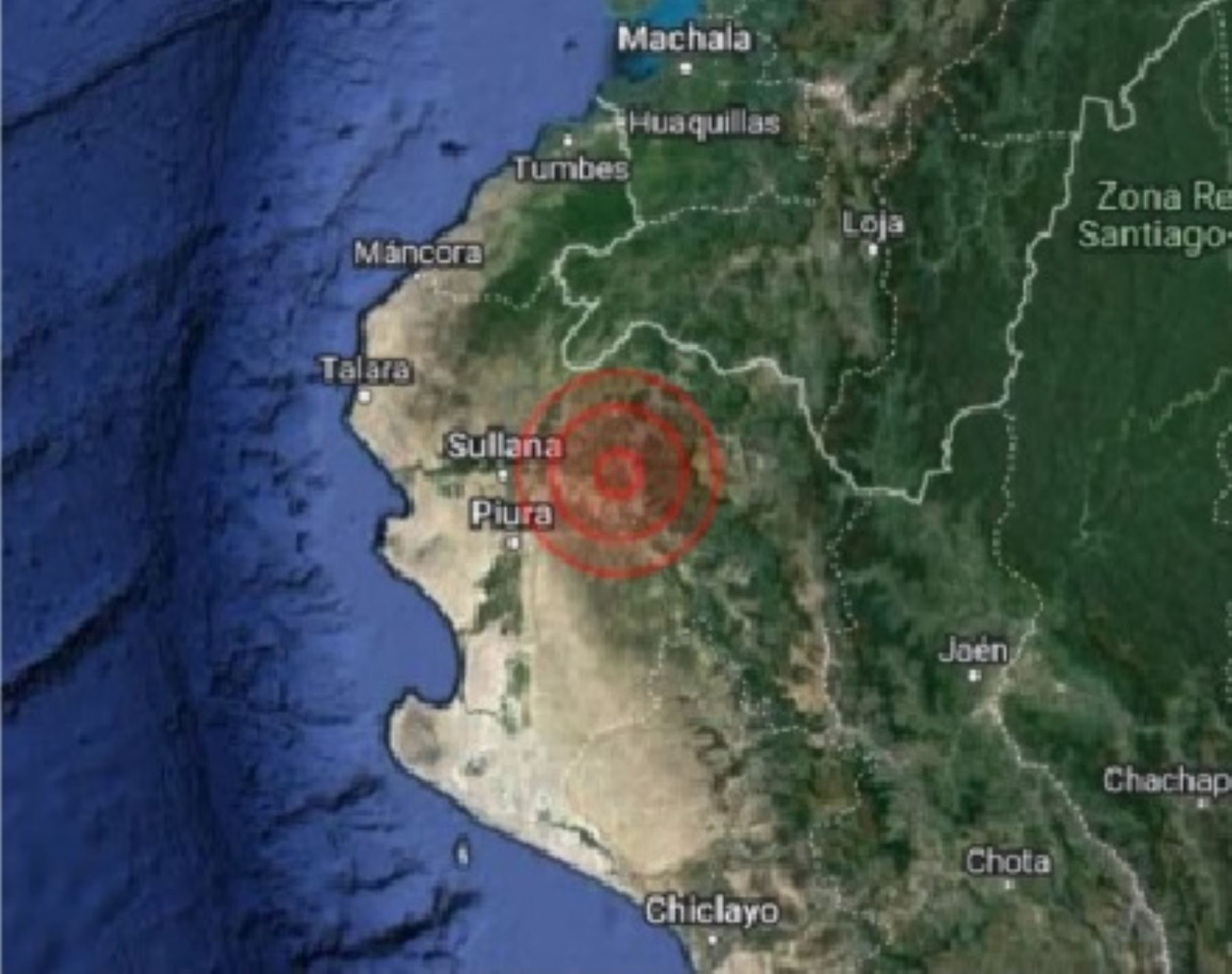 Chulucanas, ubicada en la sierra de Piura, fue remecida esta mañana por un temblor de magnitud 4.4.