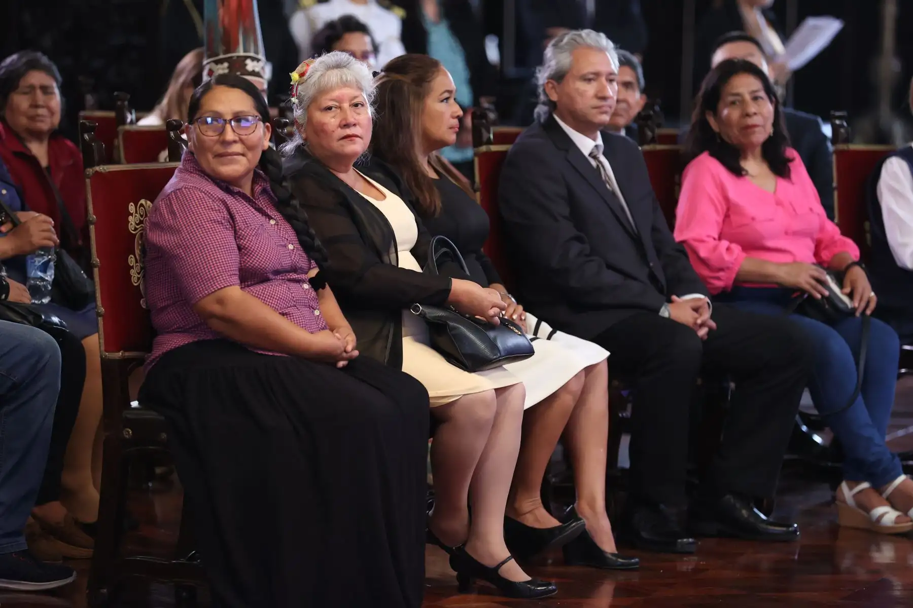 La presidenta Dina Boluarte, junto a ministros de Estado, presentan los avances del primer año de gestión 2023. Foto: ANDINA/ Prensa Presidencia