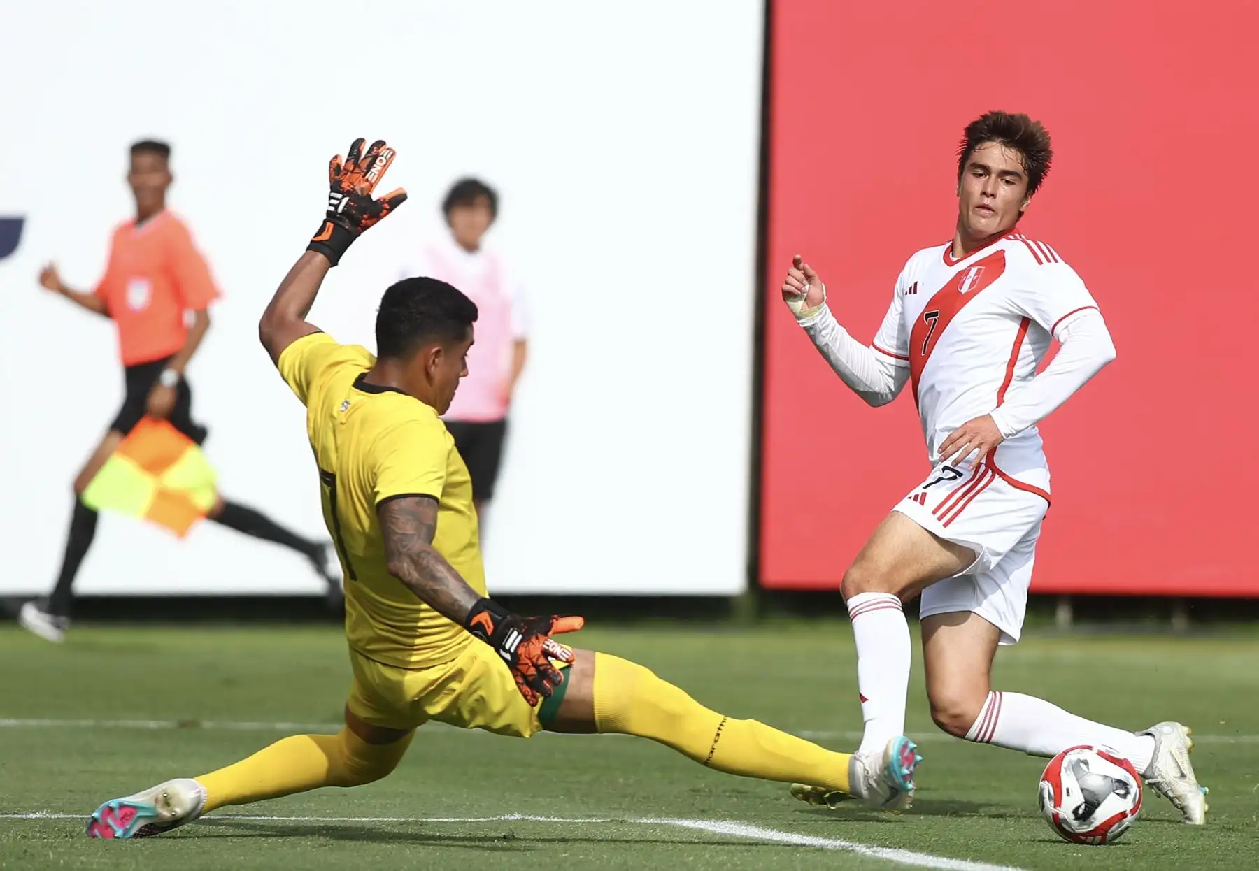 Amistoso internacional de la Selección peruana de futbol Sub 23  rumbo al Preolímpico 2024 disputado en la videna contra su similar de Bolivia en donde la bicolor consiguió la victoria con un contundente  4 a 0.  Foto: FPF