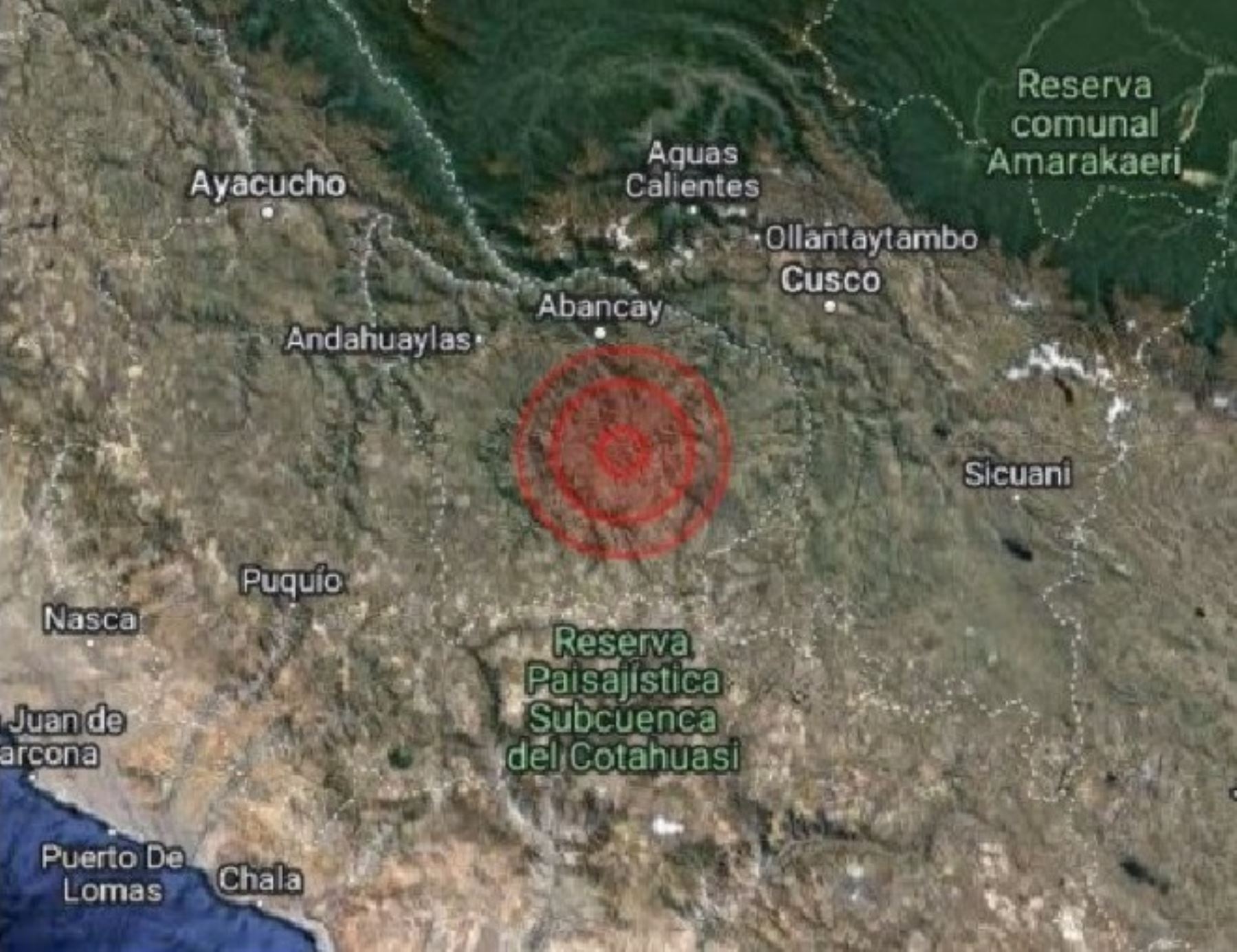 Apurímac fue remecida esta mañana por sismo de magnitud 4.5. Epicentro se localizó cerca de la localidad de Chuquibambilla.